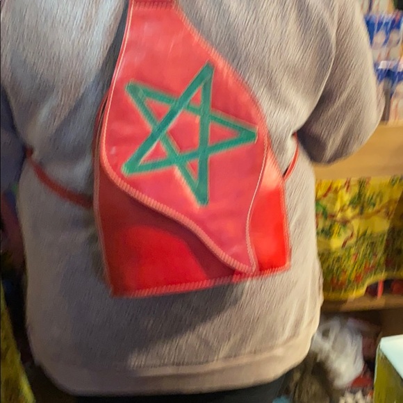 Moroccan Leather Crossbody Backpack - Picture 13 of 13